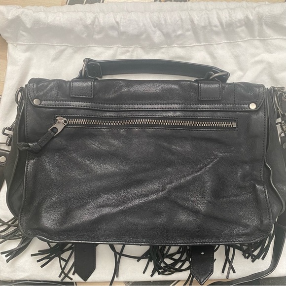 Authentic Proenza Schouler PS1 Fringe Medium Black - Picture 6 of 16